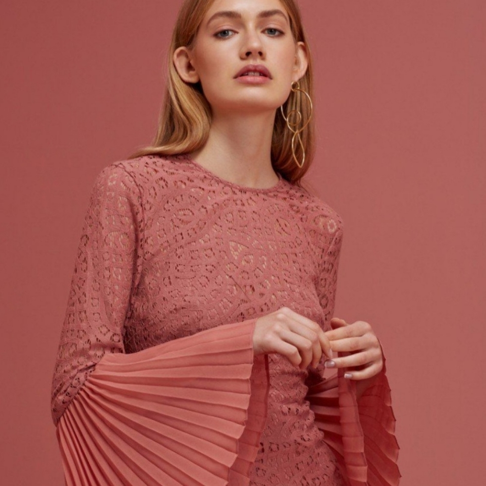 KEEPSAKE The Label Be The One Lace Dress Cinnamon Pink - Picture 2 of 15